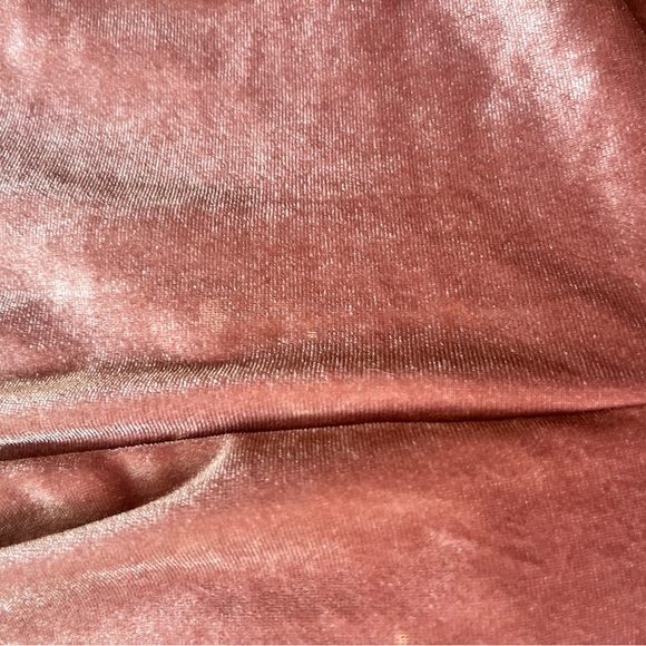 Privy pink long shimmery side split dress - Picture 5 of 8